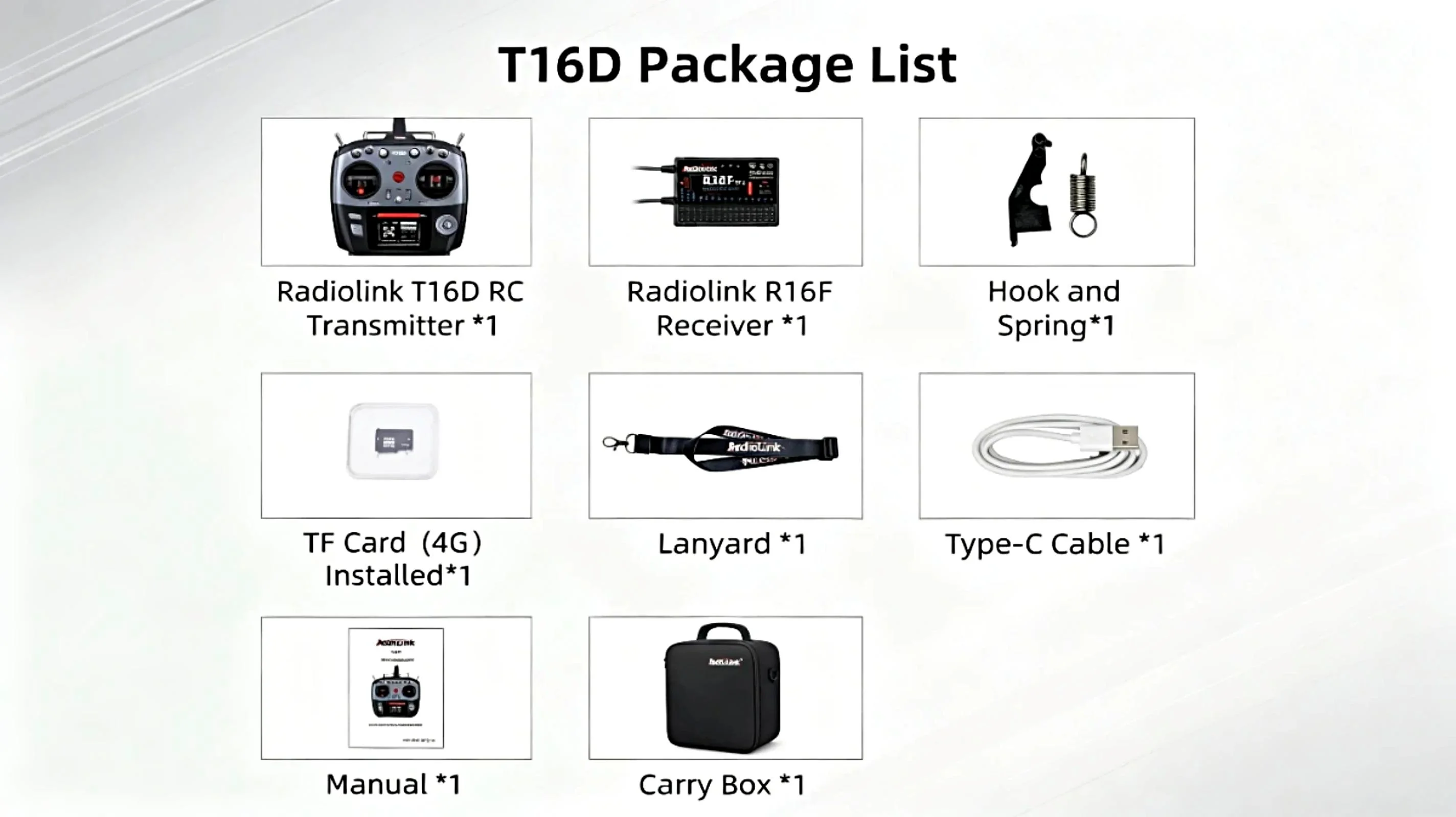 RadioLink T16D JR Modul 16CH 2,4GHz RC Sender & R16F ELRS Kompatibel FHSS 100 Modelle 4KM für FPV Drohne Starrflügler Auto Boot – Detail 9