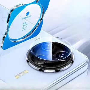 Bilashmart Glue Camera Lens Protector Xiaomi Redmi K80 Pro K80Pro Camera Protectors Tempered Glass Lens Cover Locator Installation