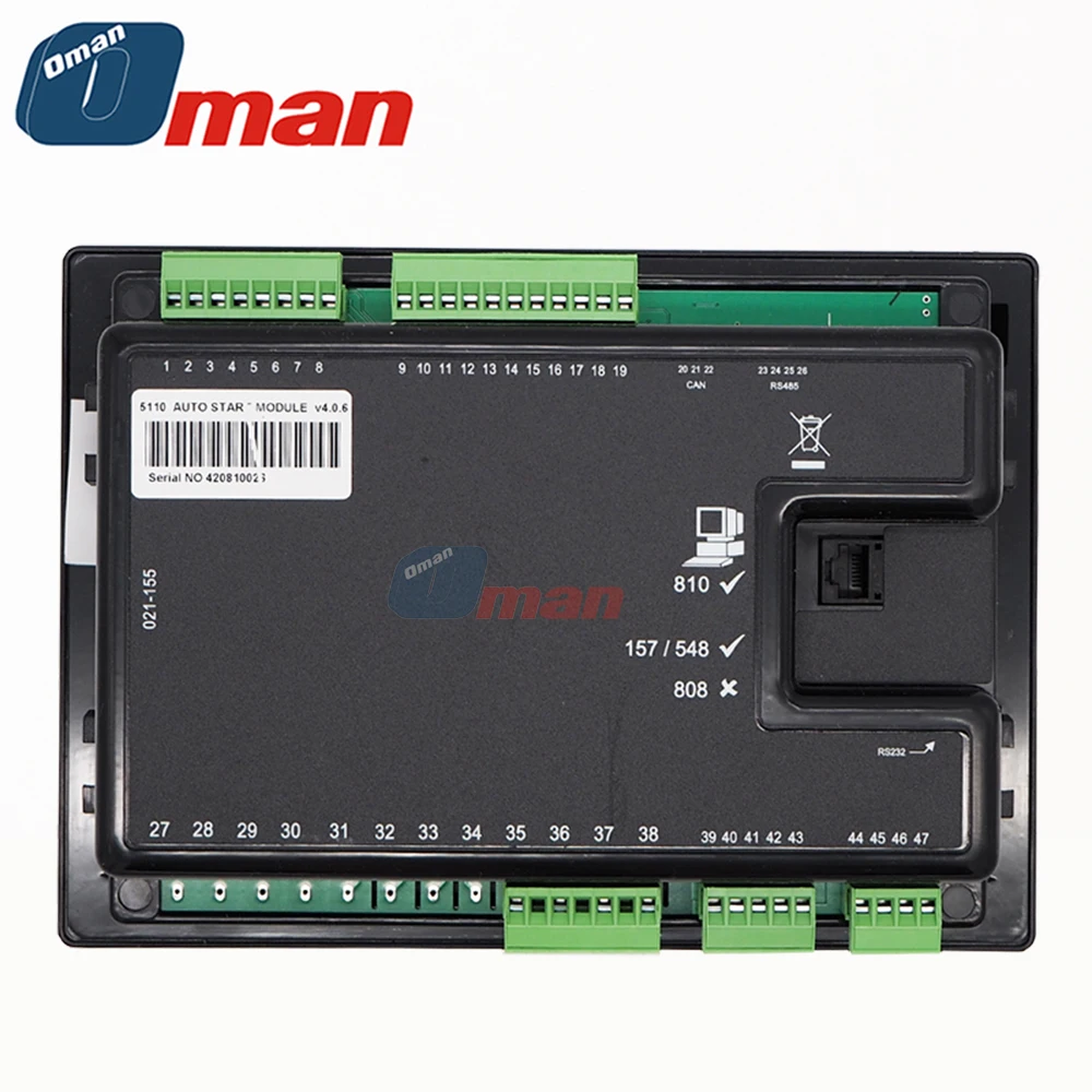 Fast Delivery DSE5110 Control Module Diesel Generator Set Controller Replace the Original