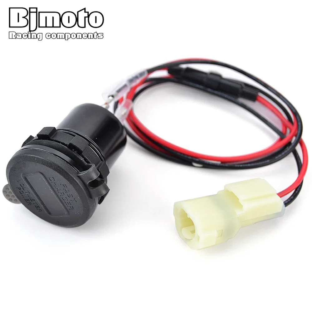 12V-24V Motorycle Quick Charger USB C Type Plug Adapter Converter Cable Socket For Homda NX400 2024