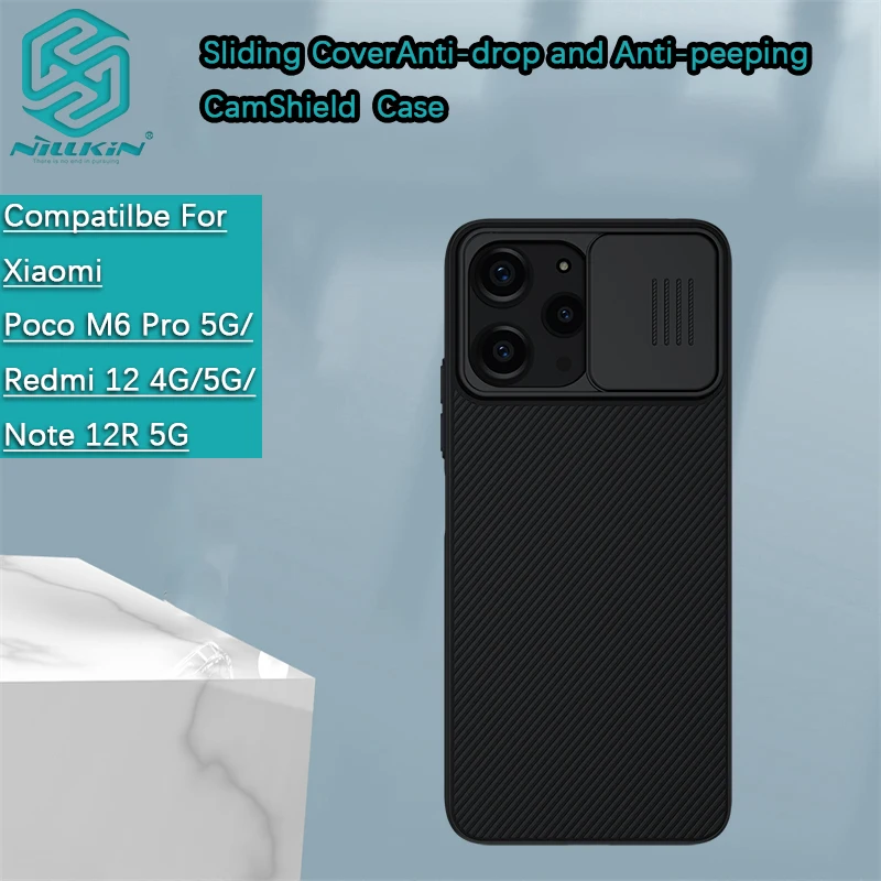 Чехол Nillkin для Redmi 13 4G/12 5G/Note 12R/Note 13R/Xiaomi Poco M6 Pro/M6