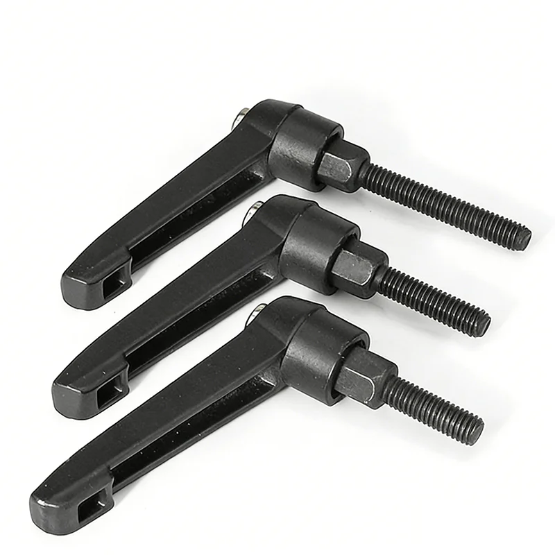 M6-M12 Adjustable Position Clamping Handle Screw Quick Release L-shaped Self-locking Rotary Handle 7-shaped Hand Tight Screw