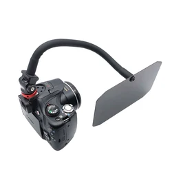 1/4 Interface Mini Carbon Fiber Light Block Shading Hood Plate Outdoor Photo Camera Lens Accessories