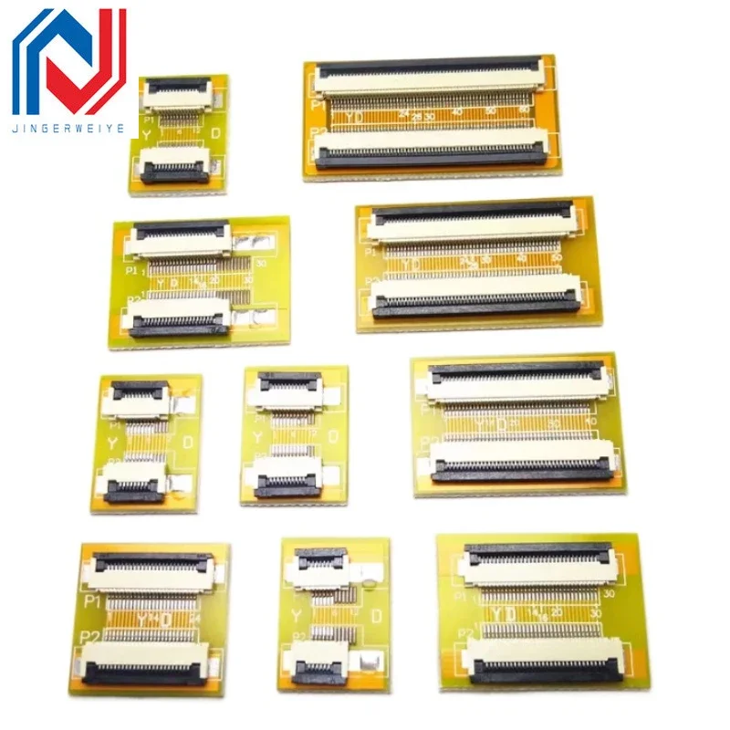 FPC FFC Flexible Flat Cable Extension Board 4 6 8 10 12 16 20 30 40 45 50 54 60PIN AWM 20624 20706 20861 105C 60V VW-1 Connector