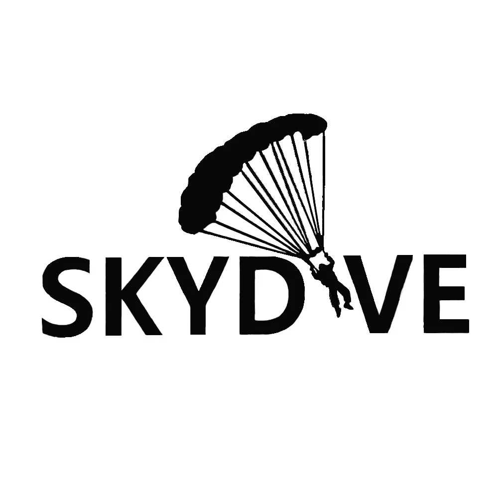 Creative Skydive Parachute Graphic Self-Adhesive Decal UV Resistant Waterproof Sticker For Car Motorcycle Helmet Decor view 2