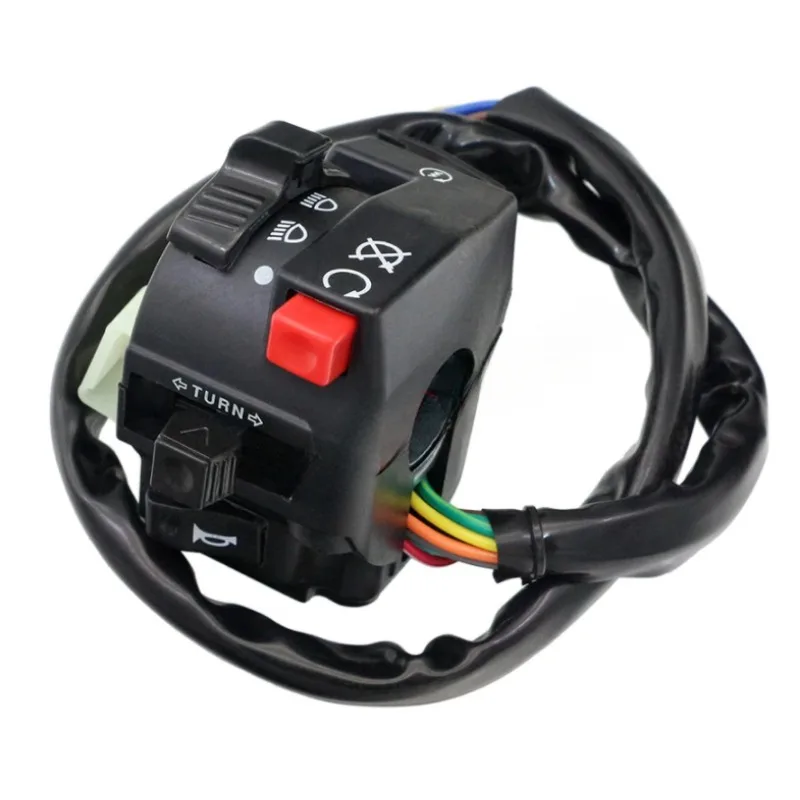 Motorcycle Electric Start Switch Horn Turn Signals Indicator Switch Far Near Light Button For ATV  Etc image 3