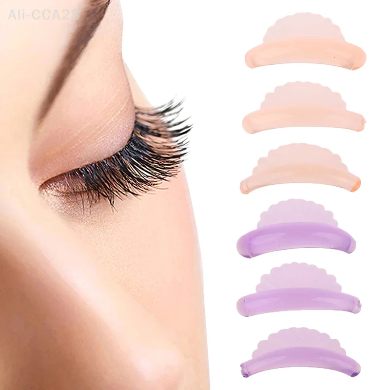 5 Par Silikonowych Podkładek do Trwałej na Rzęsy Typu C, Samoprzylepne Wałeczki do Rzęs, Osłonki do Liftingu, Akcesoria do Podkręcania Rzęs 3D, Narzędzia do Makijażu