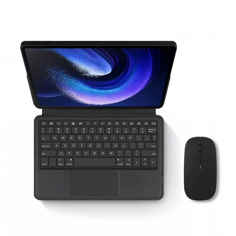 Teclado táctil inteligente con TrackPad, funda con soporte para XiaoMi Pad 6, 11 pulgadas, 2023, MiPad 6 Pro, funda protectora árabe y español