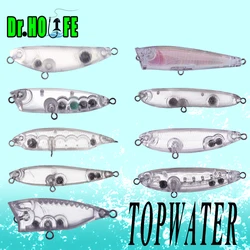 Dr.Holife 10PCS/LOT Mini Unpainted Topwater Pencil Blanks Small Artificial Floating Topwater Body For DIY Bass Fishing Tackle