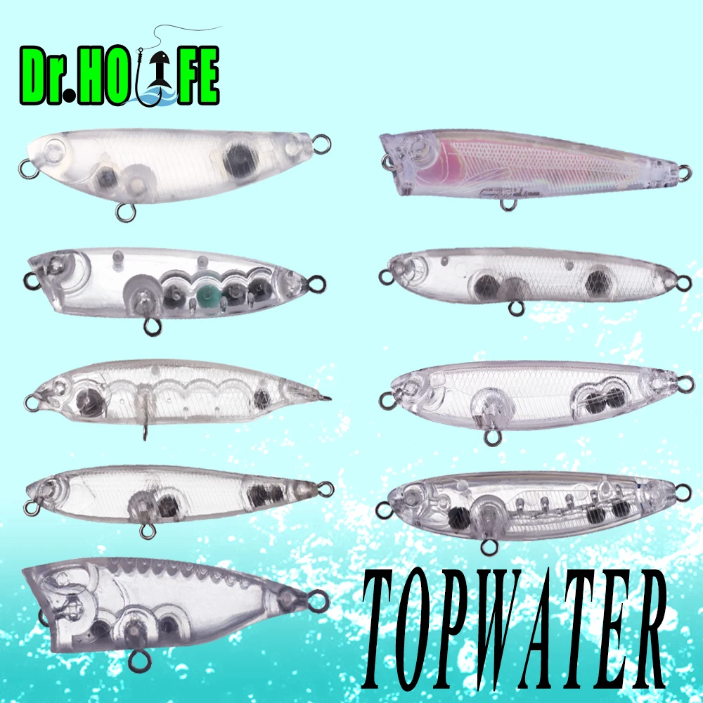 Imagem -01 - Unpainted Topwater Lápis Blanks Pequeno Corpo Flutuante Artificial Faça Você Mesmo Bass Fishing Tackle 10 Pcs por Lote Dr.holife-mini unpainted topwater lapis blanks pequeno corpo flutuante artificial faca voce mesmo bass fishing tackle 10 pcs por lote drholife mini 01
