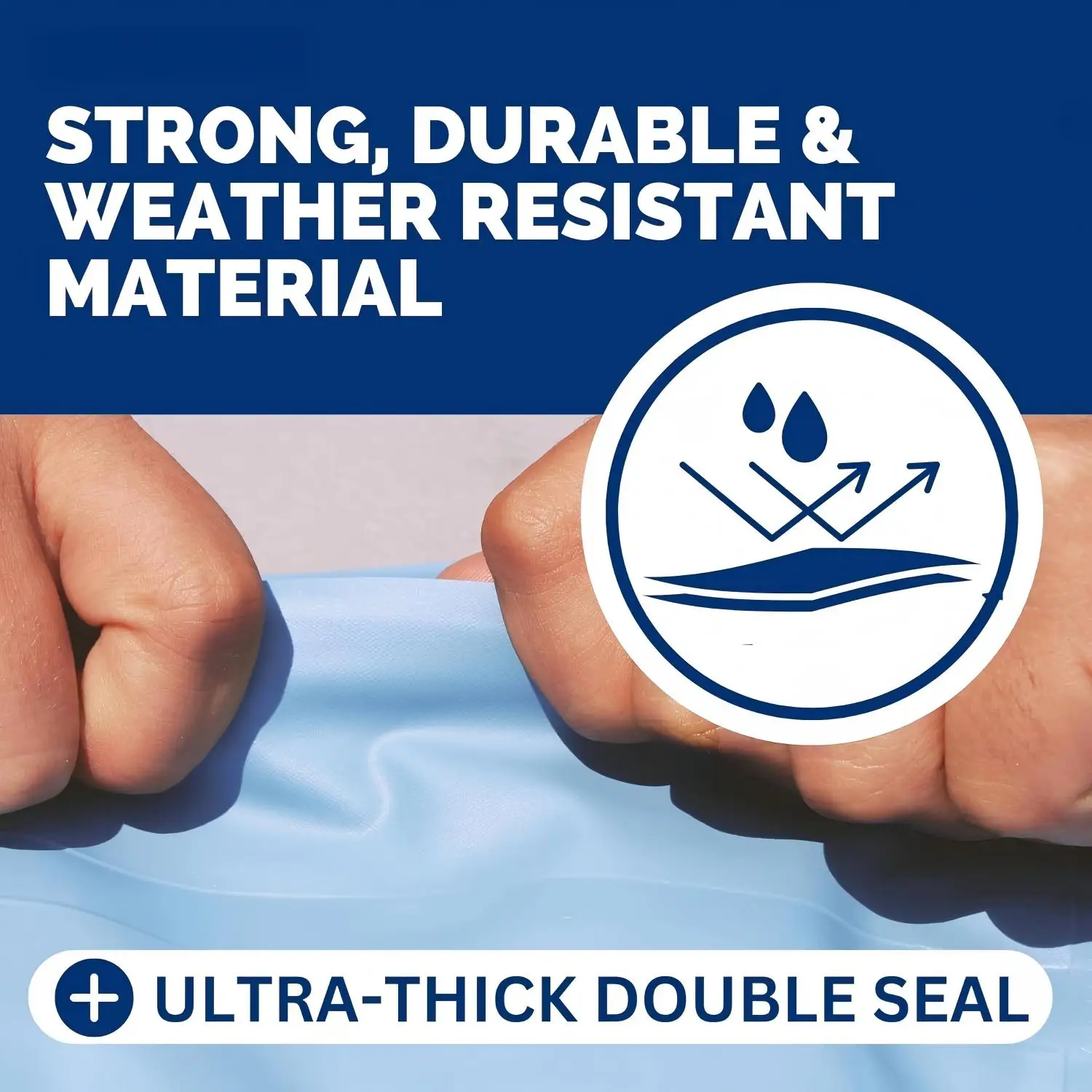 Poolkissen für Aufstellpools, Winter-Poolabdeckungskissen mit Seil 3m*2 – Detail 2