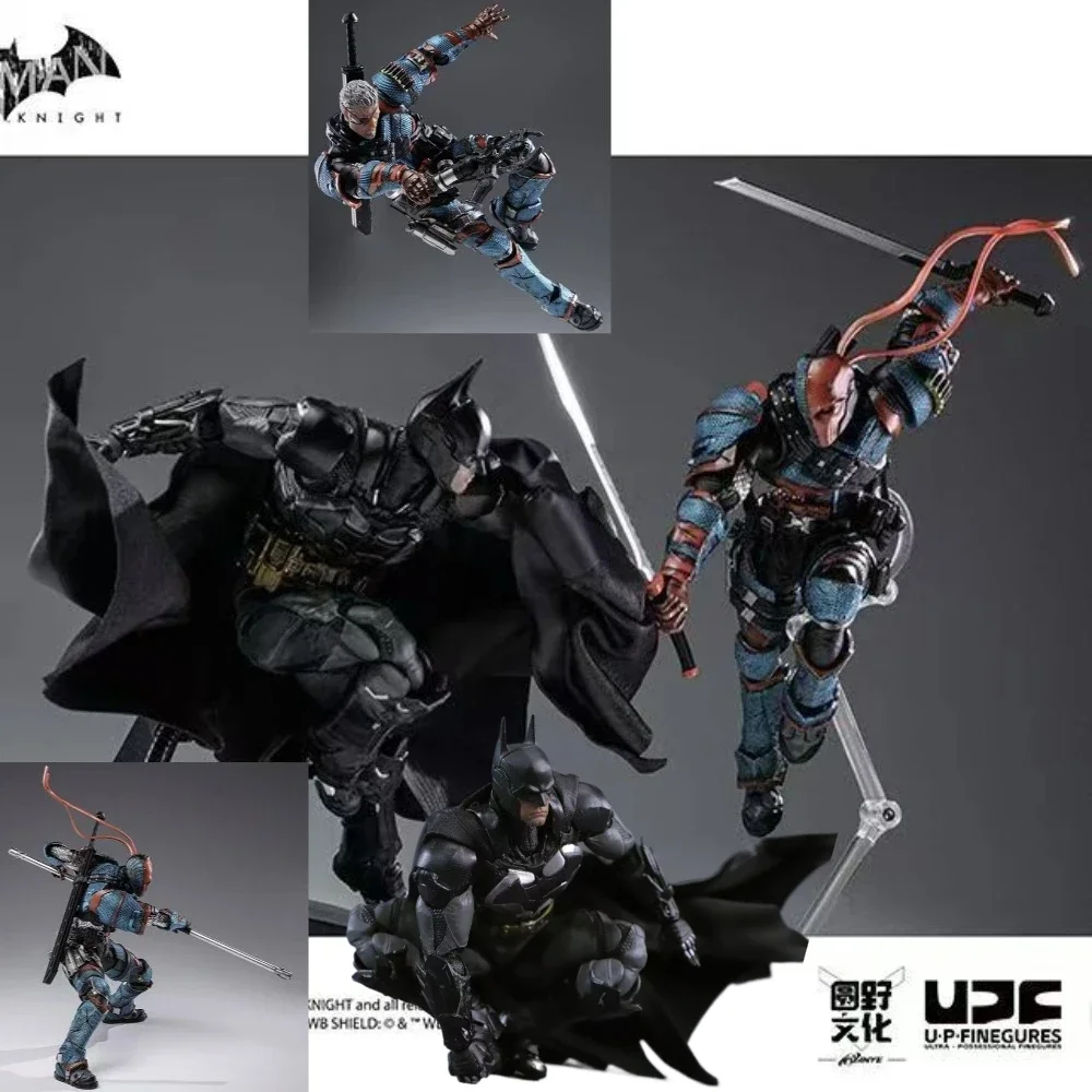 

In stock LPZZ DC Toys 1/12 Arkham Knight Figure Deathstroke and Batman Action Figures Finegures Batman Multiverse Superman Gift