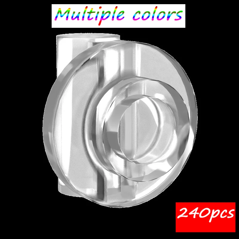 

MOC 240 шт. 25893 круглые 1x1 пластины, комплект строительных блоков с ручкой, кирпичи, частицы, головоломка, идея, игрушки, подарки для детей на день рождения