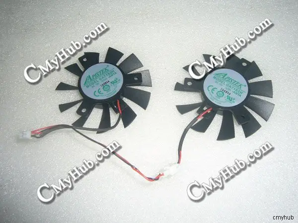 Para ZOTAC GeForce GTX1050 GTX1050TI OC 4GB GDDR5 128BIT para APISTEK GA71S2H ANTA DC12V 2Pin 65mm 40mm ventilador de refrigeración de tarjeta gráfica