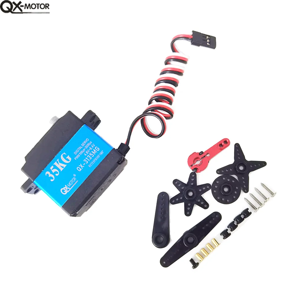 A QX High torque Waterproof servo 35kg 30KG 25KG 20KG high speed metal gear digital servo baja servo For 1/8 1/10 Scale RC Cars