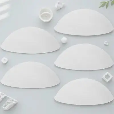 

5 Pairs White Bra Inserts Chest Pad Padded Filling Deportivo Mujer Reusable Washable Enhancement Plump Attractive Bra Padding