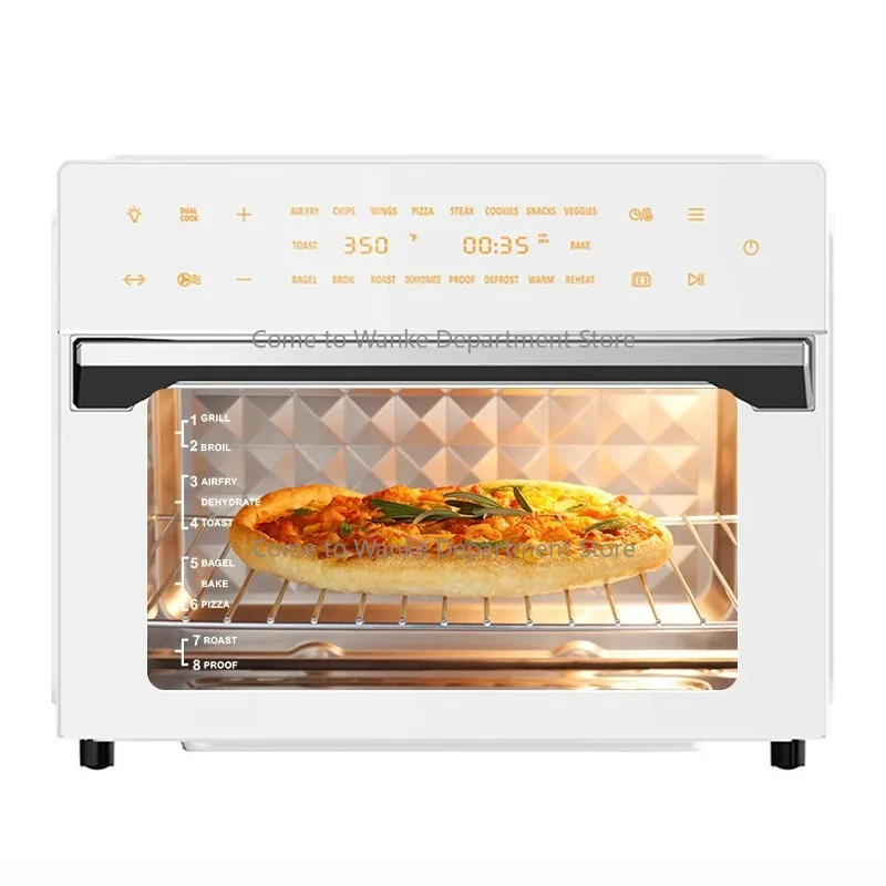 Horno eléctrico para hornear para el hogar, freidora de aire Digital de 30L, horno de Pizza tostador de pollo para encimera de 1800 vatios