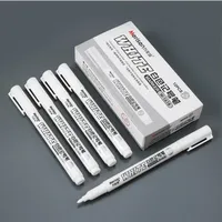 1/3/5 PCS Waterproof Metal Marker Permanent White Paint Pen Washing Art Painting Graffiti Pens Fabric Wood Leather Marker 1MM
