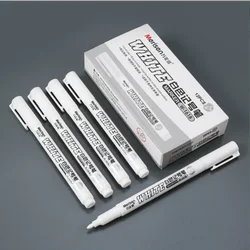 1/3/5 PCS Waterproof Metal Marker Permanent White Paint Pen Washing Art Painting Graffiti Pens Fabric Wood Leather Marker 1MM