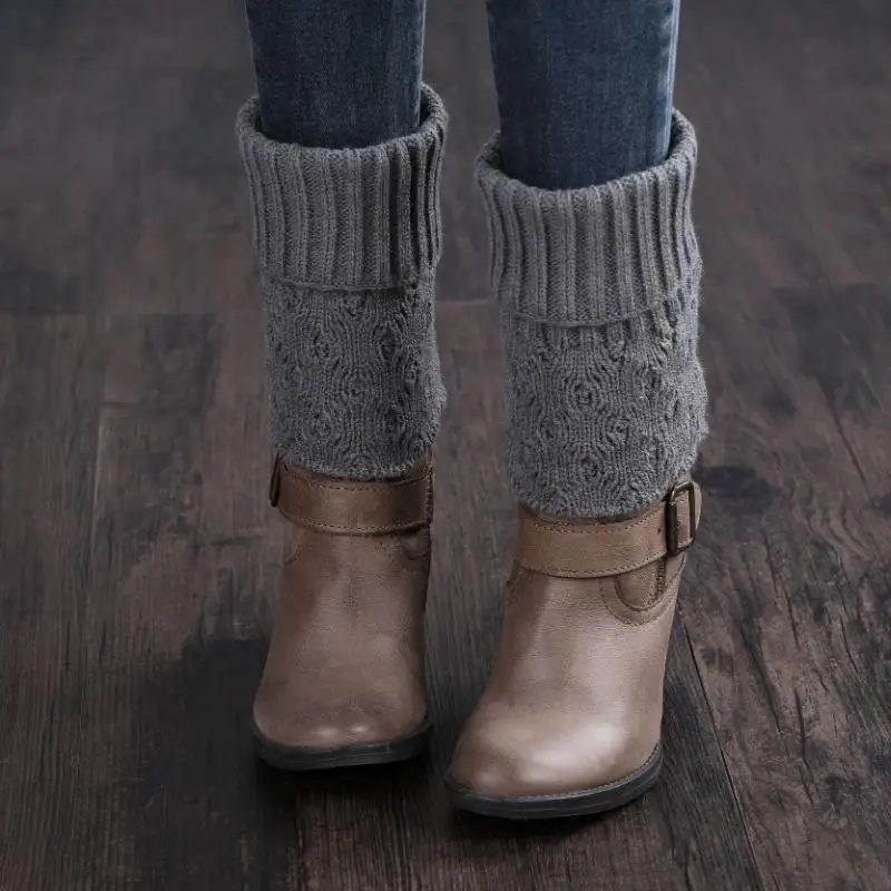 إمرأة تدفئة الساق الكاحل شتاء دافئ تمتد محبوك ترهل الحرارية السيدات سميكة أصفاد من الصوف التمهيد جورب غطاء رقيق الإناث الجراب