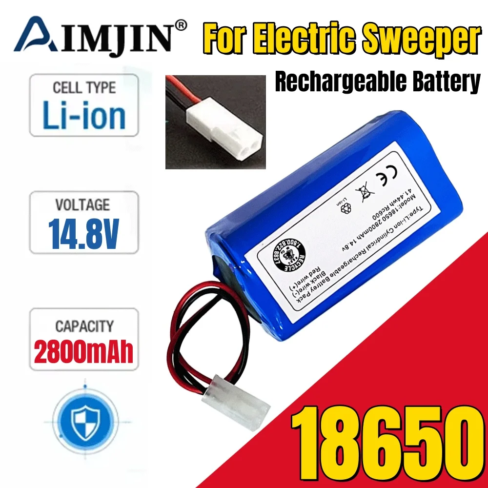 14.4V-14.8V 2800mAh 4S1P Battery RS-RT900866 CMICR18650F5 for Rowenta Tefal Explorer Serie 20 40 Robot Vacuum Cleaner