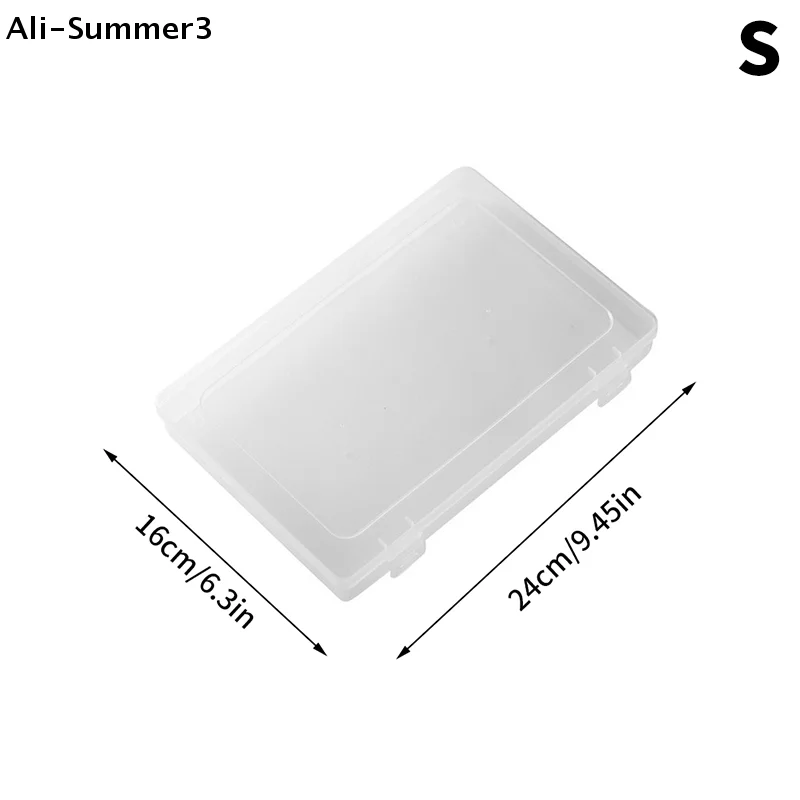 (YY) 1Pc 2025 Novo Transparente Dicas de Unhas Expositor Suporte de Plástico Unhas Mostrando Placa de Exibição de Unhas Falsas Recipiente Ferramentas de Arte de Unhas