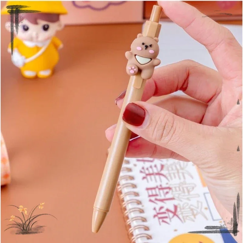 5 Pcs Creative Cute with Cartoon Bear Rabbit Animal Gel Pen, Funny Kawaii Neutral Water Pen