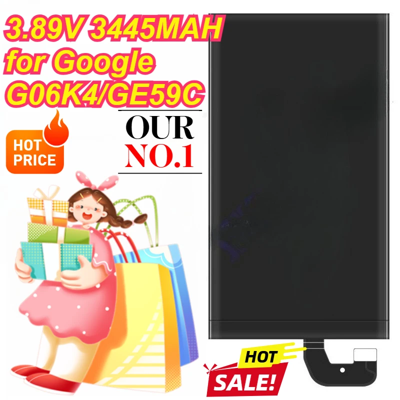 

3.89V 3445MAH for Google G06K4/GE59C Foldable Screen Mobile Phone Battery Pixel 9 Pro Fold