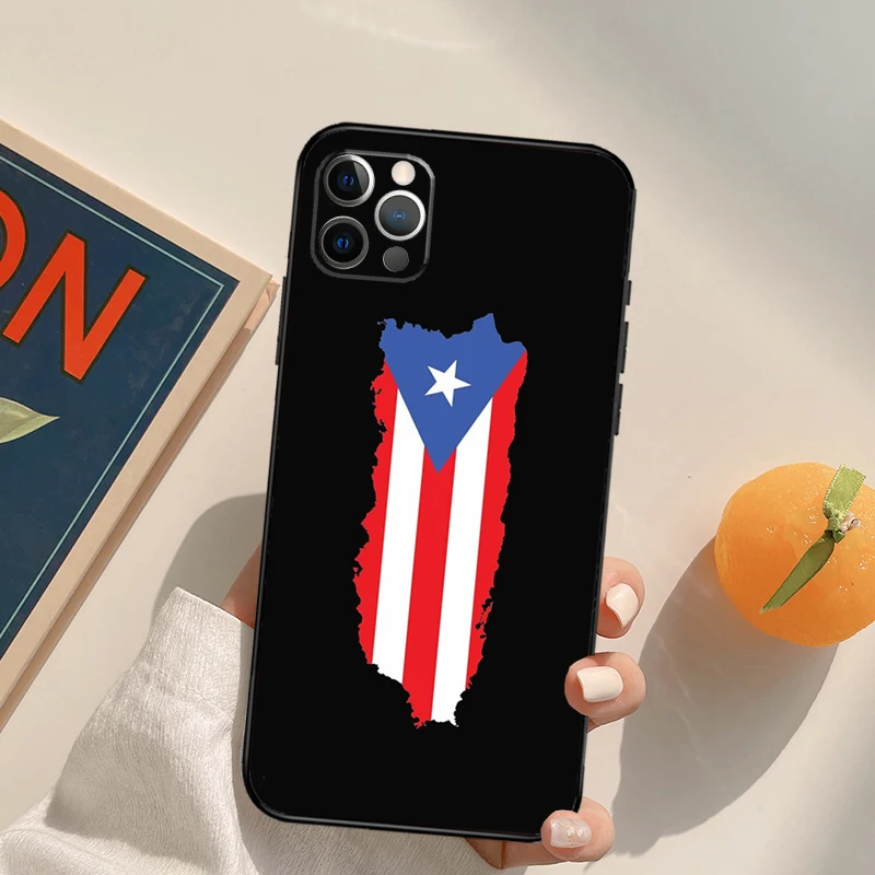 Puerto Rico Flag Phone Case For iPhone 13 Pro Max 11 12 Mini 6S 7 8 Plus SE 2020 X XS MAX XR Cover Fundas