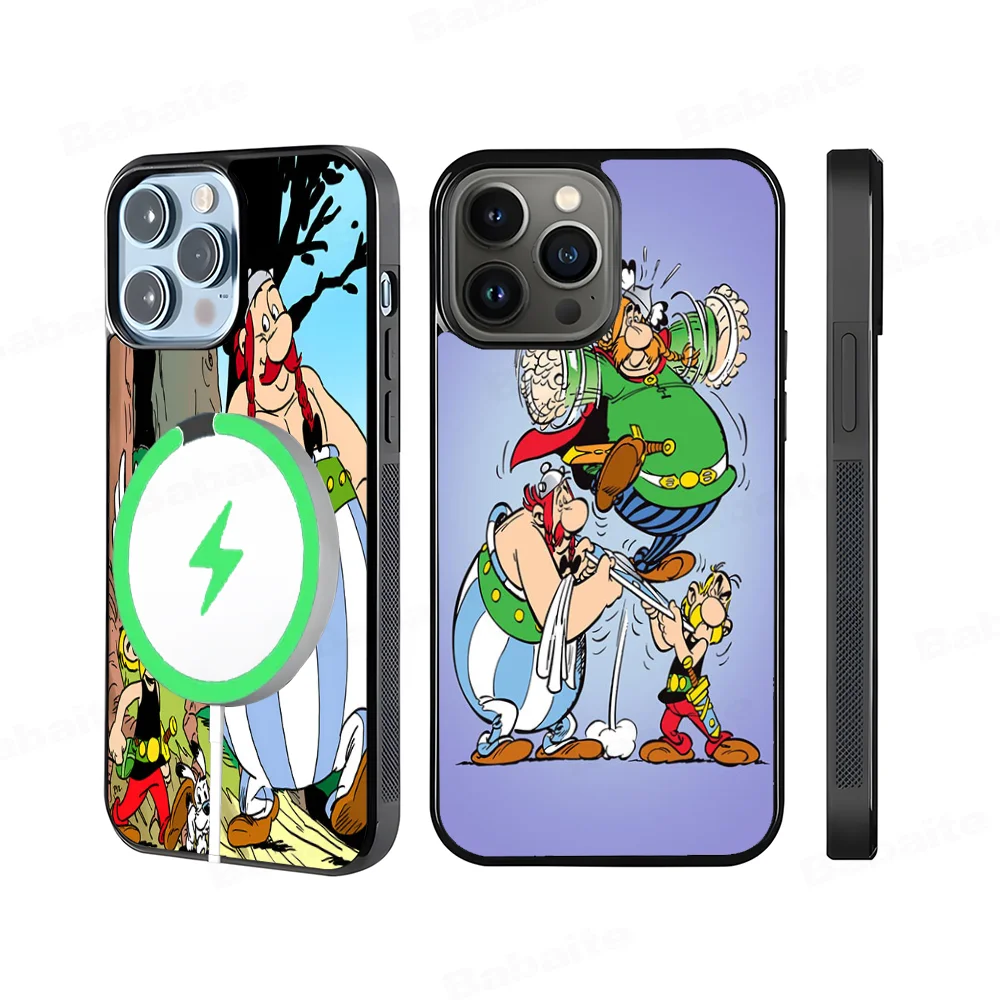 A-Asterix Y-O-Obelix Phone Case Magnetic Case For IPhone 16 14 13 12 11 15 Pro Max Plus For Magsafe Wireless Charge Cover