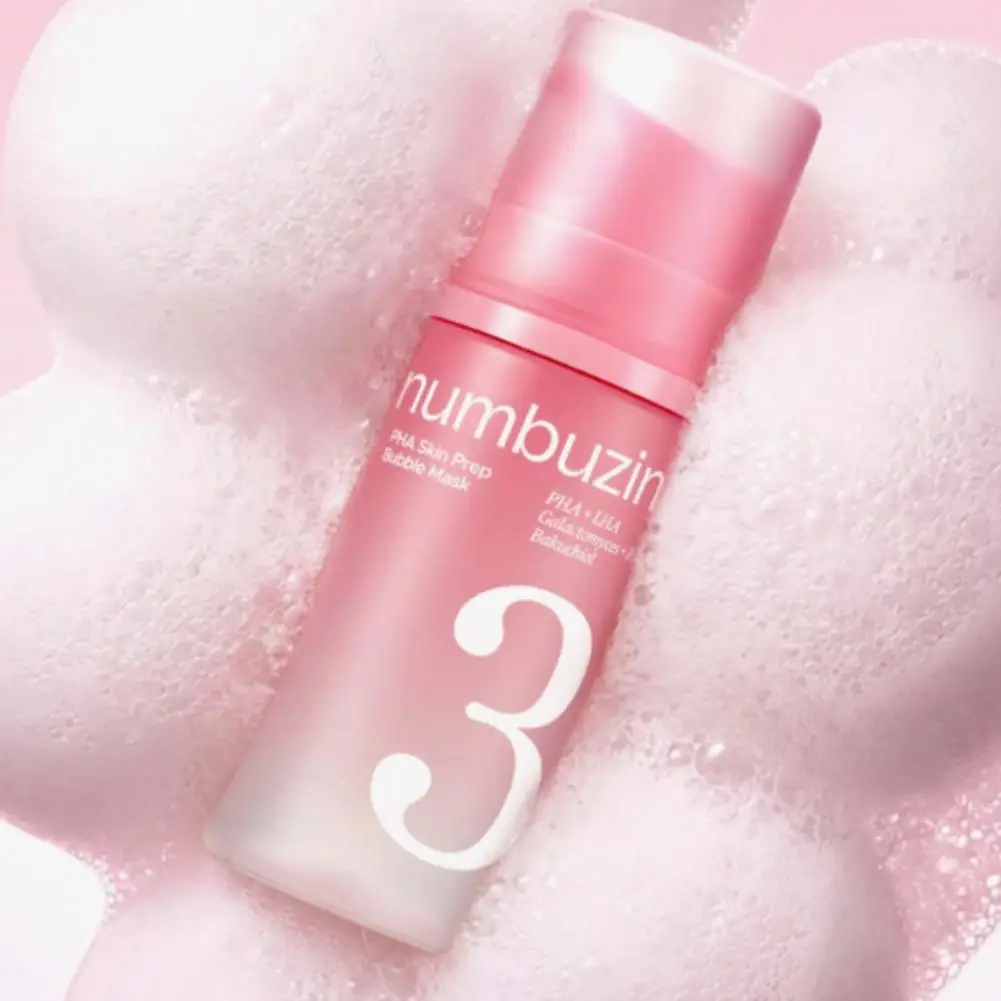 Numbuzin No.3 PHA Skin Prep Bubble Mask Gentle Hydrating Skin Prep Bubble Mask Refreshing & Soften Skin Daily Pore Care Mask