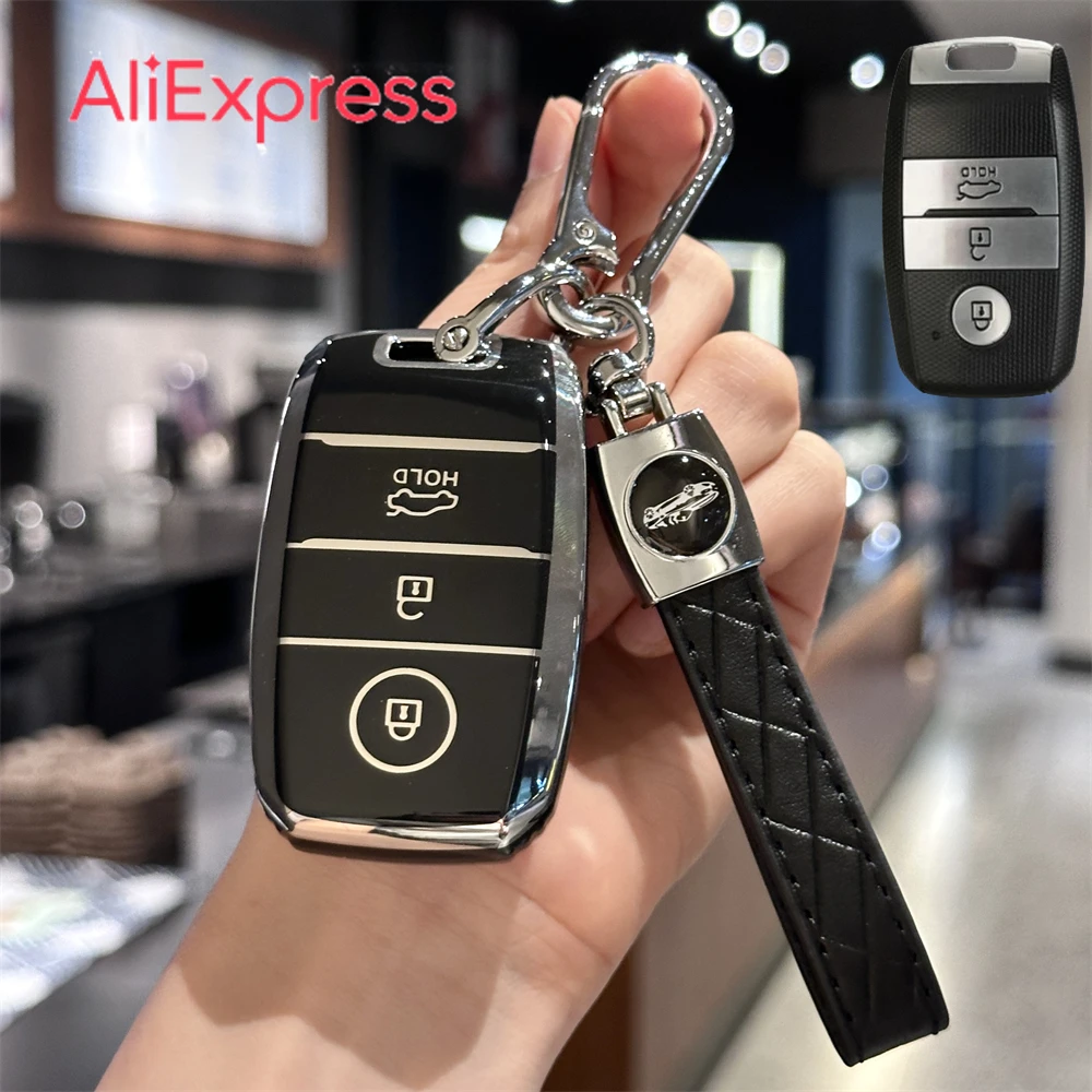 

Чехол для ключей с автомобильным брелоком для Kia Forte Koup Optima Rio EV Sportage NIRO Remote Smart Key Protector