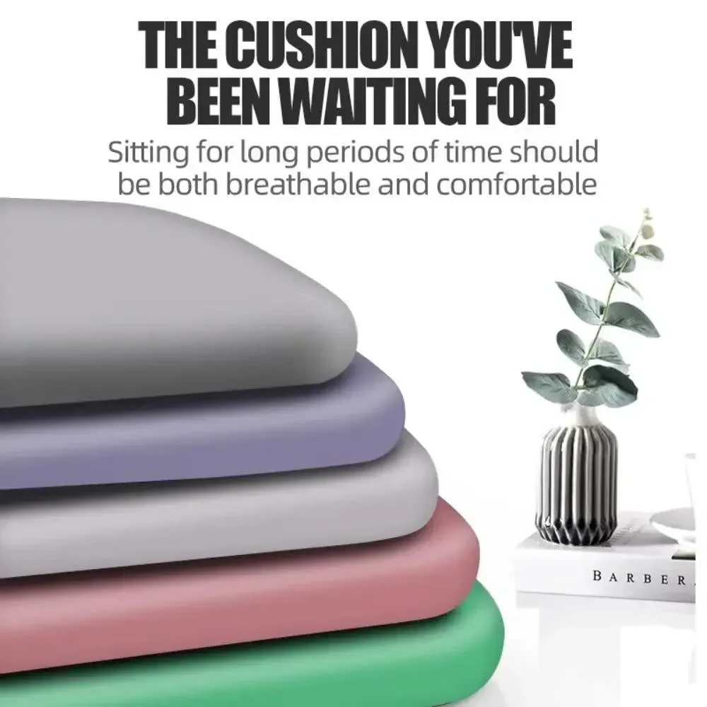 Memory Foam Seat Cushion Ultra Soft Office Chair Pad Rebound Breathable Car Seat Pad for Long Sitting Lumbar Support Pain Relief