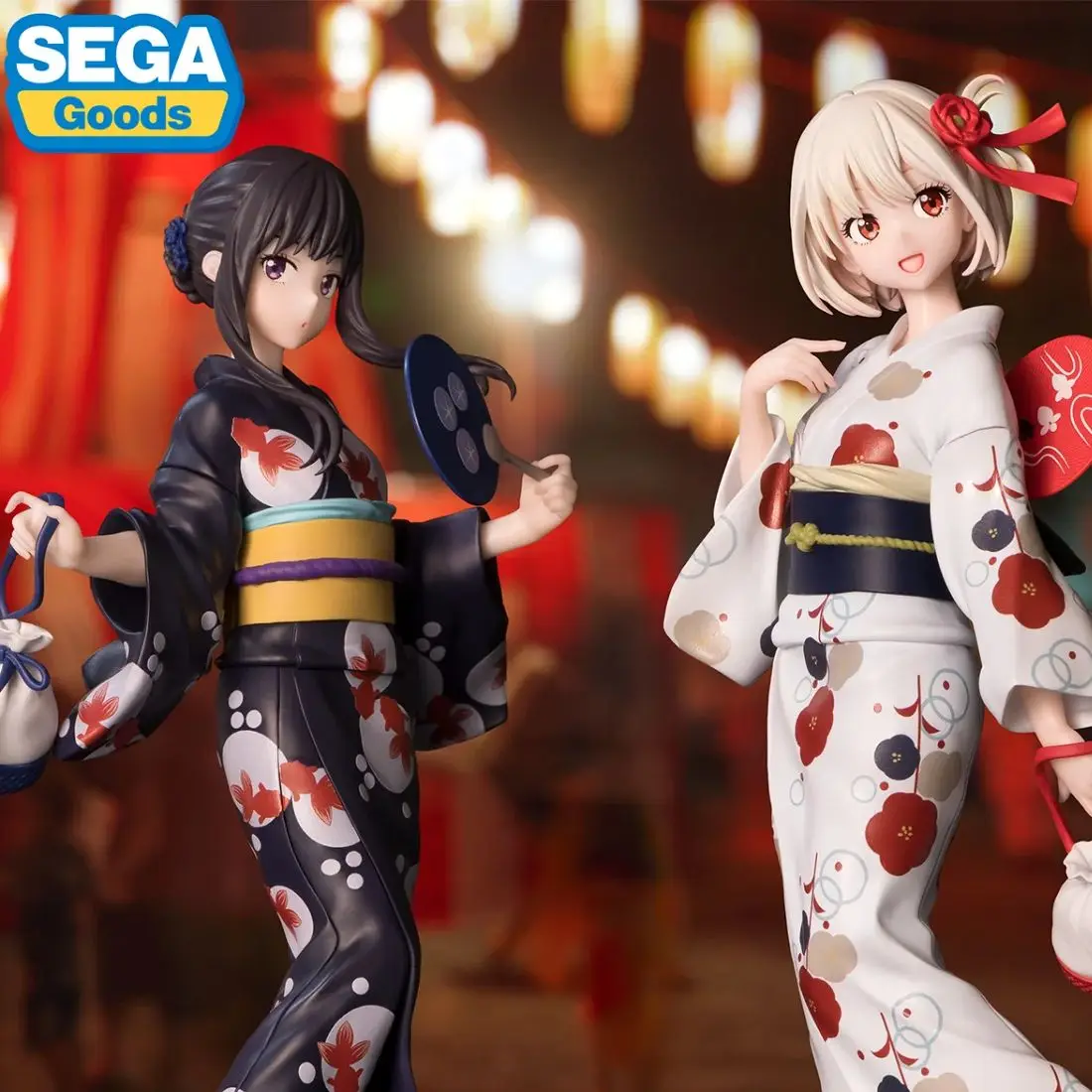 Judai 19 cm Original SEGA Luminasta Lycoris Recoil Inoue Takina Nishikigi Chisato Yukata Kimono Action Figure Modell Puppe Spielzeug