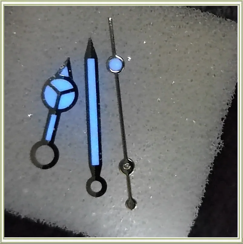 Watch needle accessories Watch pointer 8200/8215 movement needle three-hand needle blue luminous needle 033