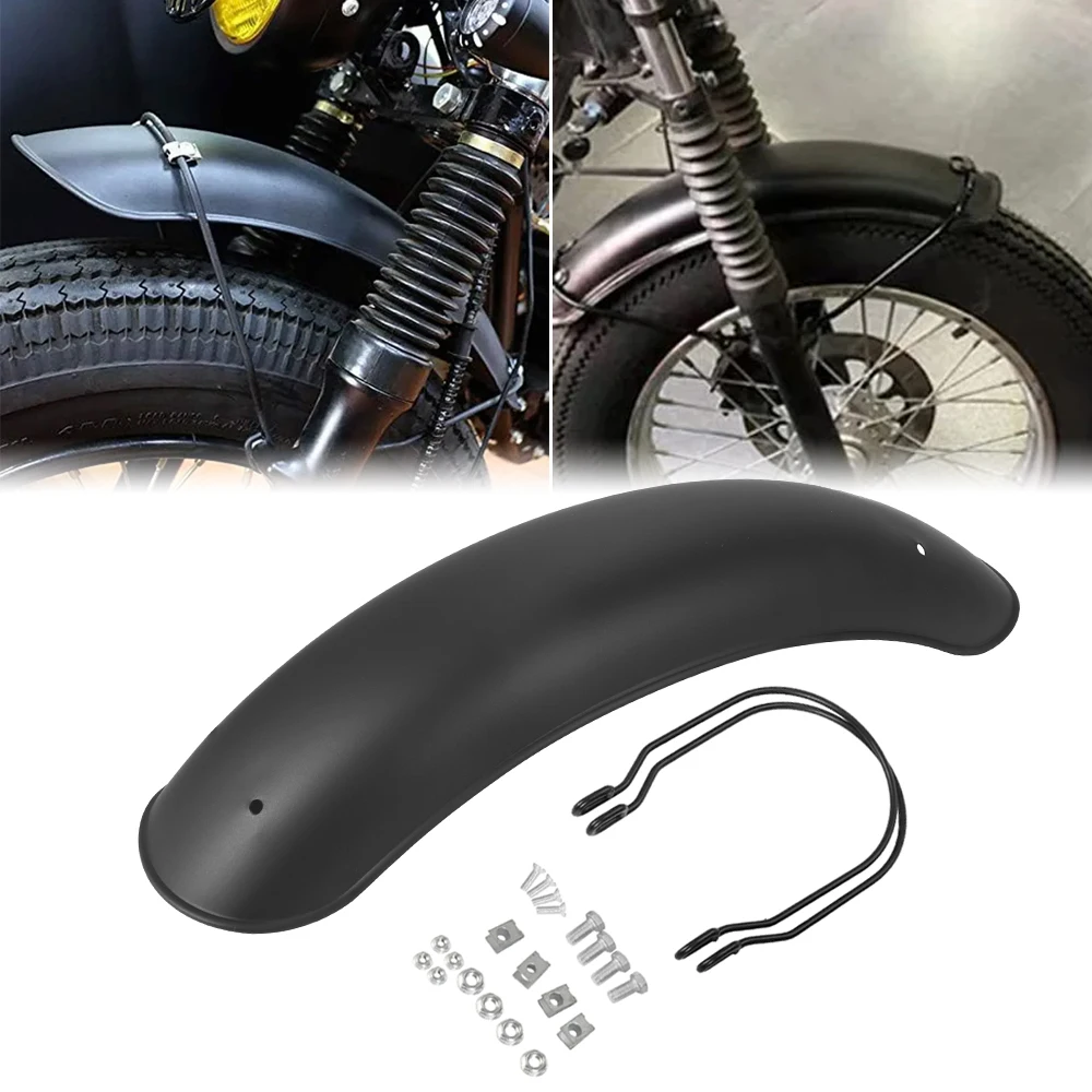 

Motorcycle Front Fender Retro Mudguard Cover Black Metal For Suzuki GN125 Bobber Honda CG125 Cafe Racer Chopper Yamaha Tracker