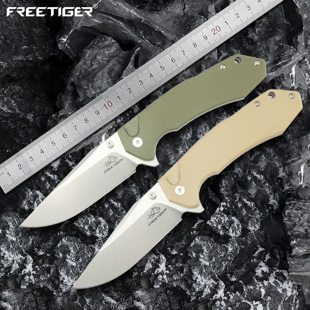 

FREETIGER NEW Folding Knife D2 Blade G10 Handle EDC Pocket Knife for Camping Hiking Hunting Survival Outdoor Tool Knives FT930