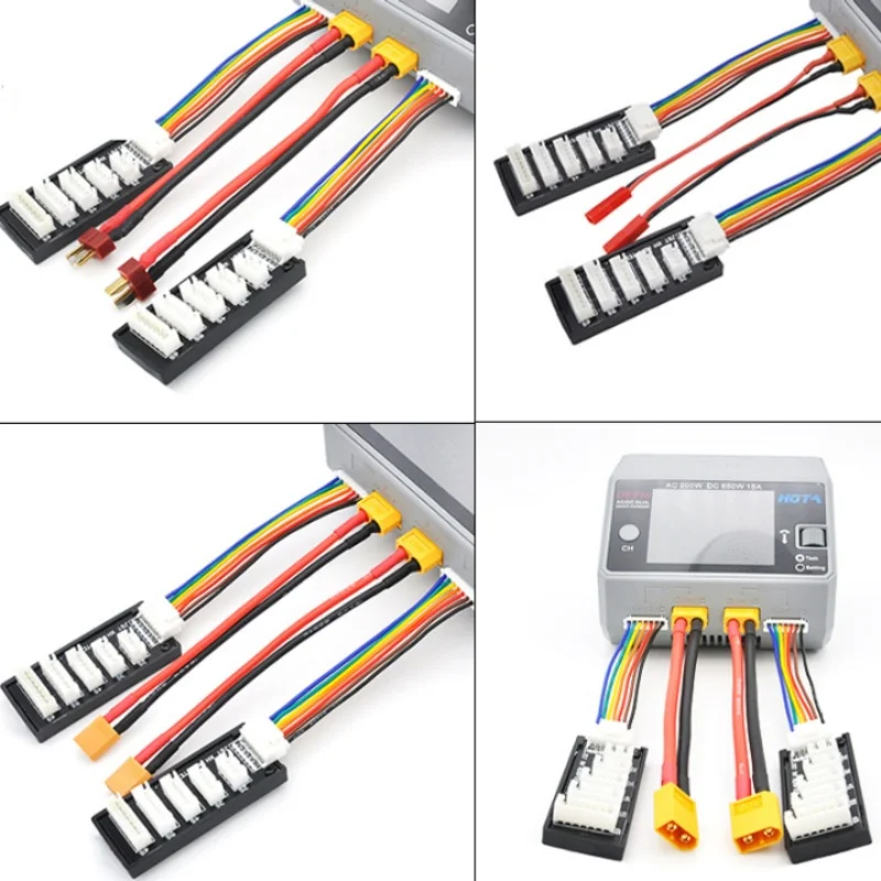 XT60 / XT90 / XT30 /JST / T Plug Lipo Battery Parallel Charging Board 2-6S 2-8S For IMAX B6 B6AC B8 Quick Charge RC Models Parts