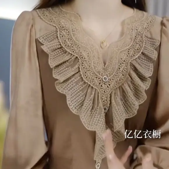 Women\'s 2024 Autumn New High-end Dress High-end Elegant Lace Temperament Fashionable Slimming Dress Slim Fit Casual Dresses
