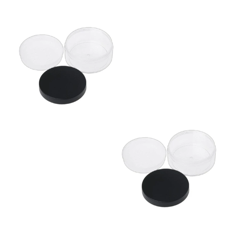 50g Plastic Empty Loose Powder Pot With Sieve Cosmetic Jar Makeup Container Box 2pcs