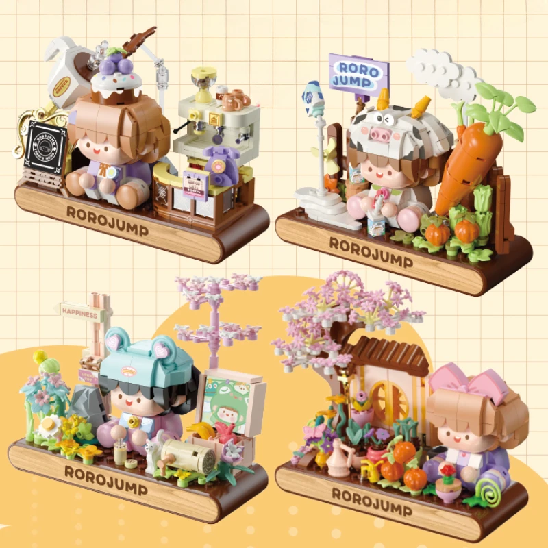 

Aromatherapy Building Blocks Spot Fermi Meat Sauce Series Kawaii Assembling Toys Gifts for Girls Car Decoration Building Blocks
