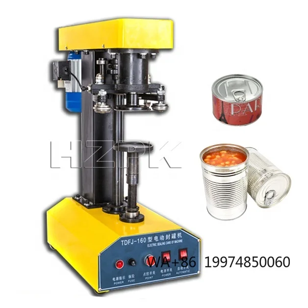 

Small Aluminum Tomato Paste Fish Food Semi auto Can Canning Seamers Machine for Sale