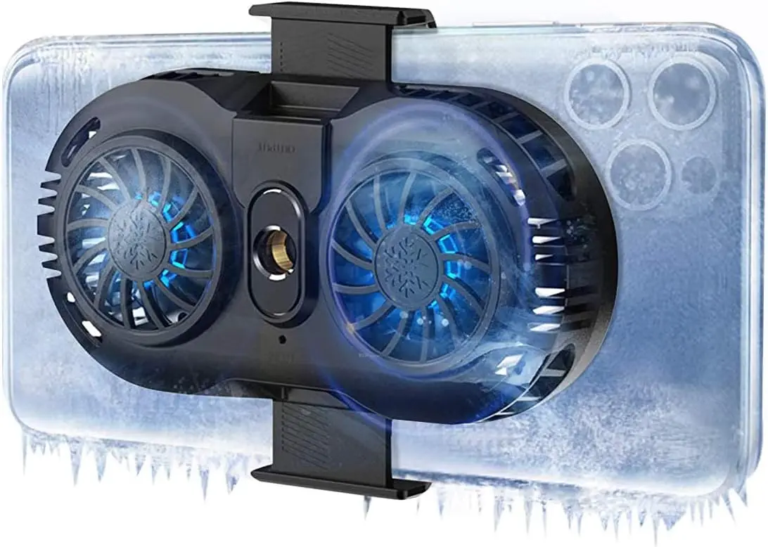 

Кулер для телефона, радиатор для мобильных устройств с двойным полупроводниковым охлаждающим чипом, для телефонов шириной 6-8 см, для прямых трансляций