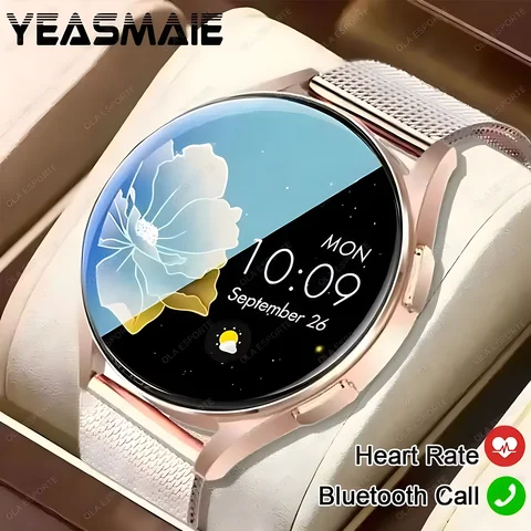 Samsun Galax Smartwatch 여성용 AMOLED 건강 모니터링 시계 방수 음성 보조 블루투스 통화 스마트 시계 2024 남성용