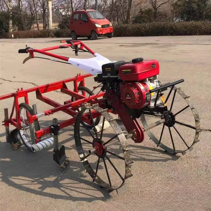 Matching Plastic Mulching Laying Machine Petrol Driven Film Covering Equipment Laminating Machine Agriculture