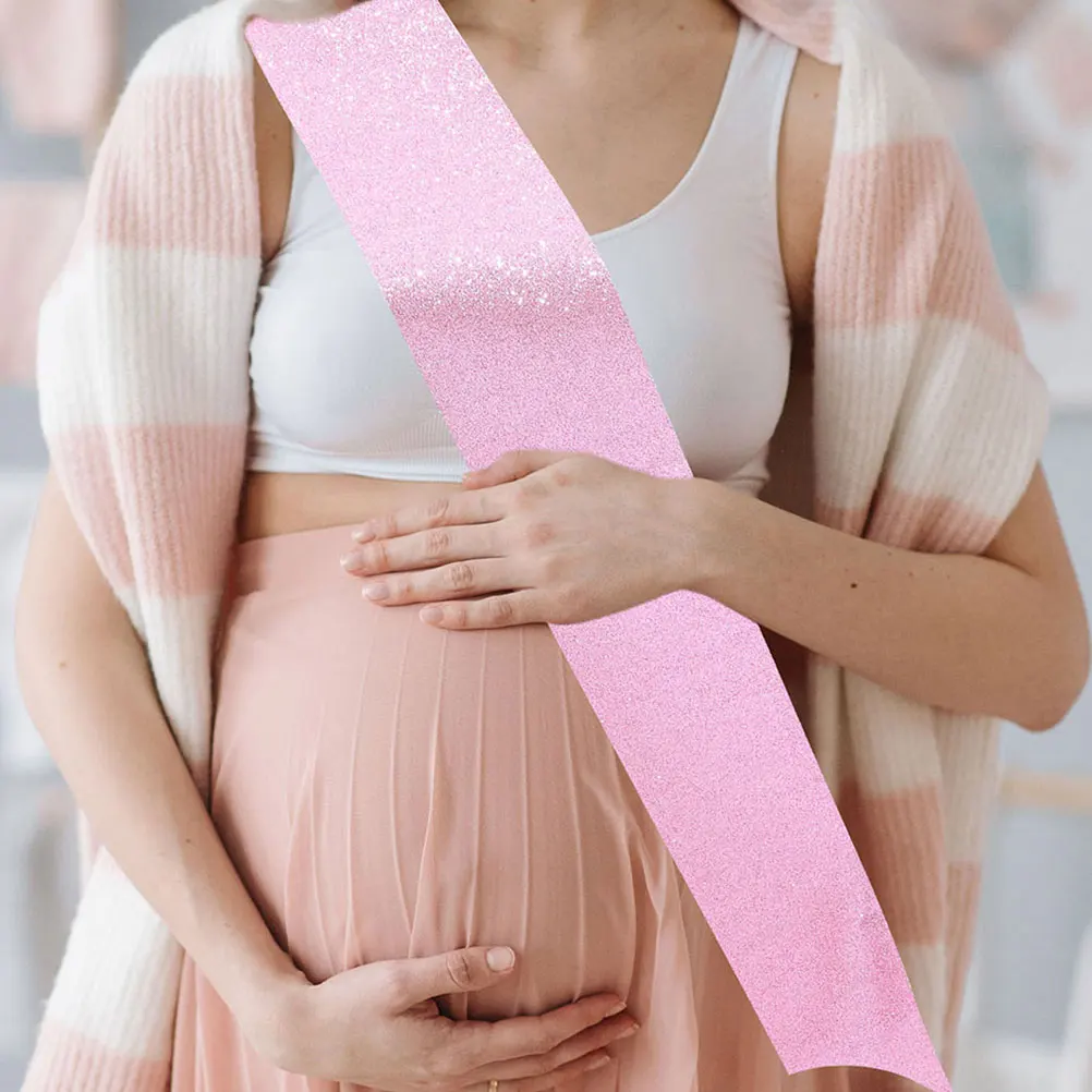 

4Pcs DIY Blank Sash for Women Glitter Decorative Sash for Birthday Bridal Shower Bachelor Party Prom Court Wedding Celebration