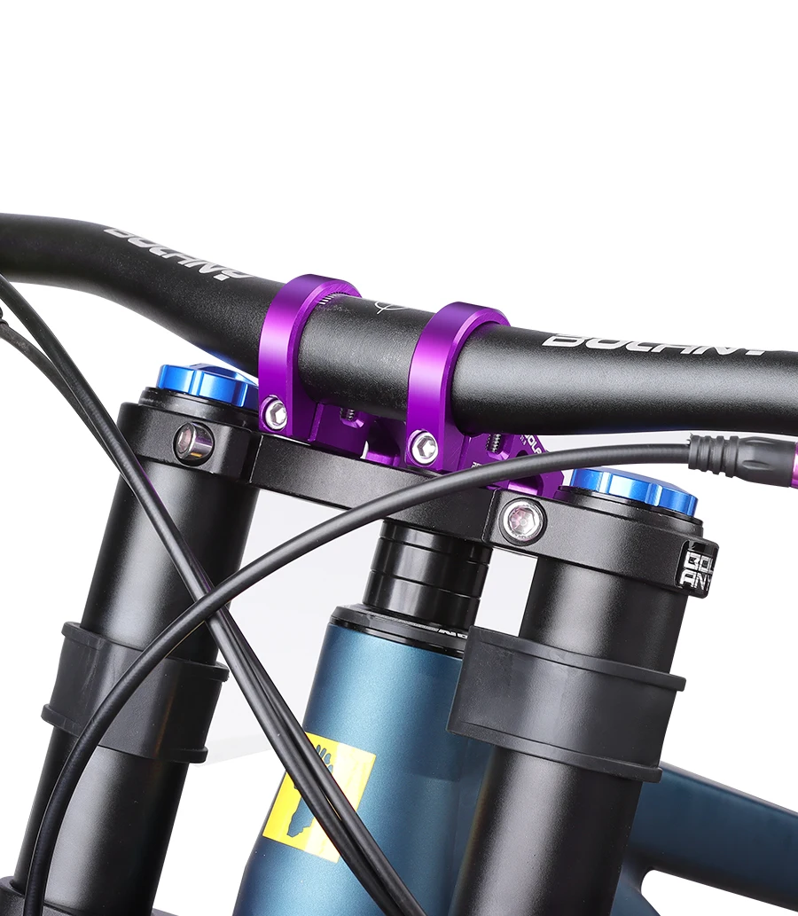 BOLANY директен монтаж на стебло за вилка с двойна корона MTB DH FR Bike CNC алуминиева скоба за кормило 31,8 mm алуминиева сплав, фиксирана за спускане Стебло
