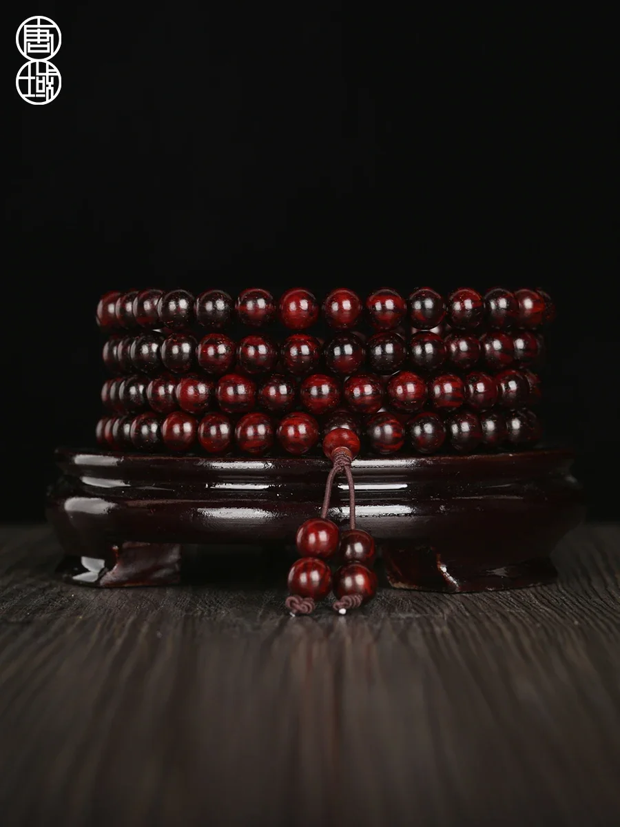 Santalinus Bracelet 108pcs Men and Women Amusement Article Bracelet Old Materials High Density Gold Star Buddha Beads