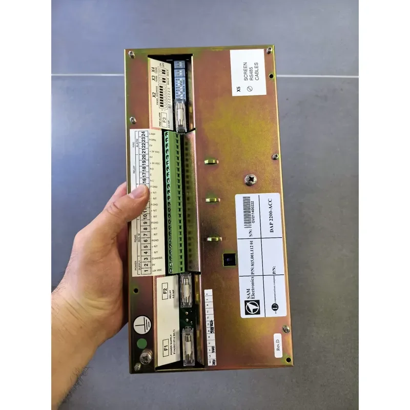 SAM Electronics Monitoring and Control System, Type: DAP 2200-ACC, P/N: 815.001.112 01, Rev. D – Inquiries welcome.