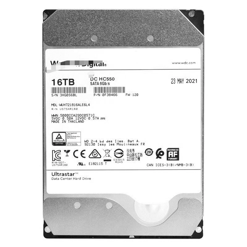 

Жесткий диск WD T o s h i b a 16 ТБ 7,2 тыс. SATA3 большой емкости NAS Enterprise